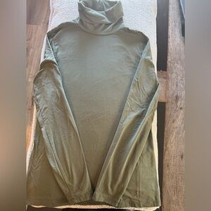 Lands' End Olive Shaped Fit Turtleneck
